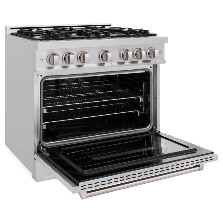 ZLINE 36" 5.2 cu. ft. Classic Gas Range with 6 Burners in Stainless Steel, CGR36