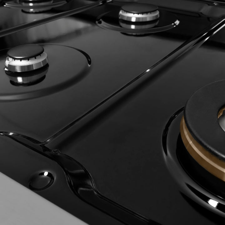 ZLINE 48 in. Legacy Gas Rangetop with 7 Burners and Porcelain Cooktop in Stainless Steel, Open Box-Excellent Condition