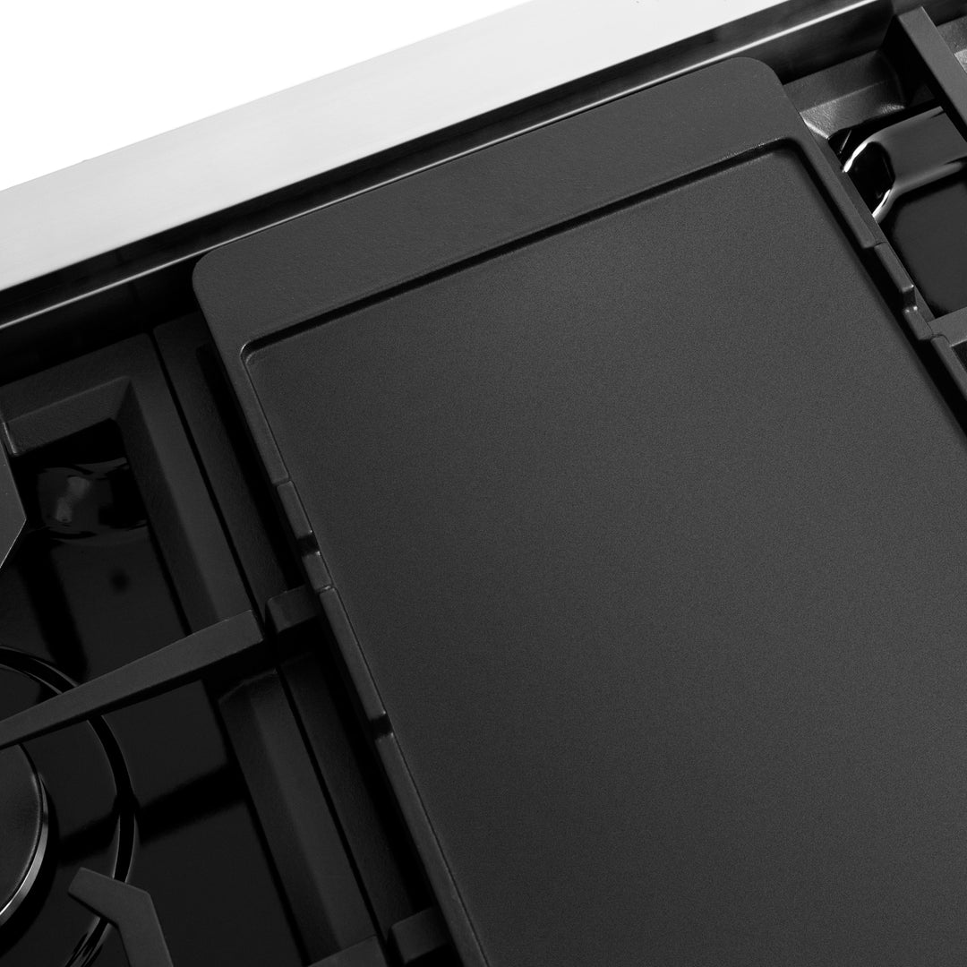 ZLINE 48 in. Legacy Gas Rangetop with 7 Burners and Porcelain Cooktop in Stainless Steel, Open Box-Excellent Condition