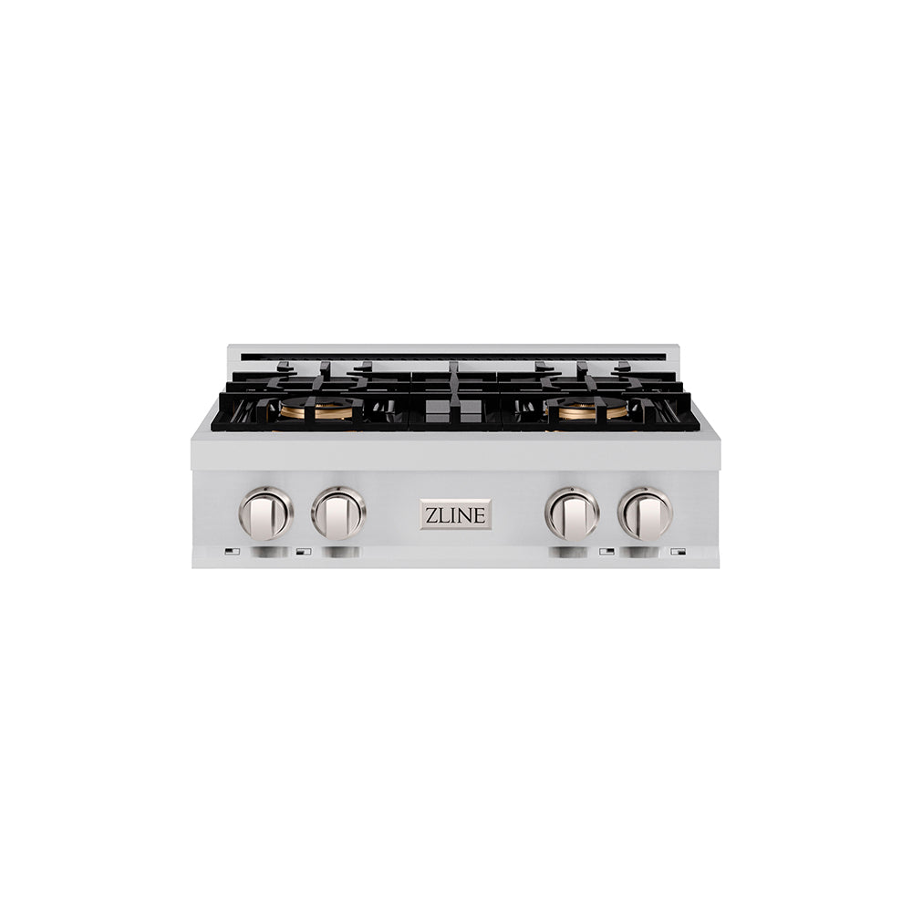ZLINE 30 in. Classic Gas Rangetop with 4 Burner DuoPro™ Cooktop in Stainless Steel (PCRT30)