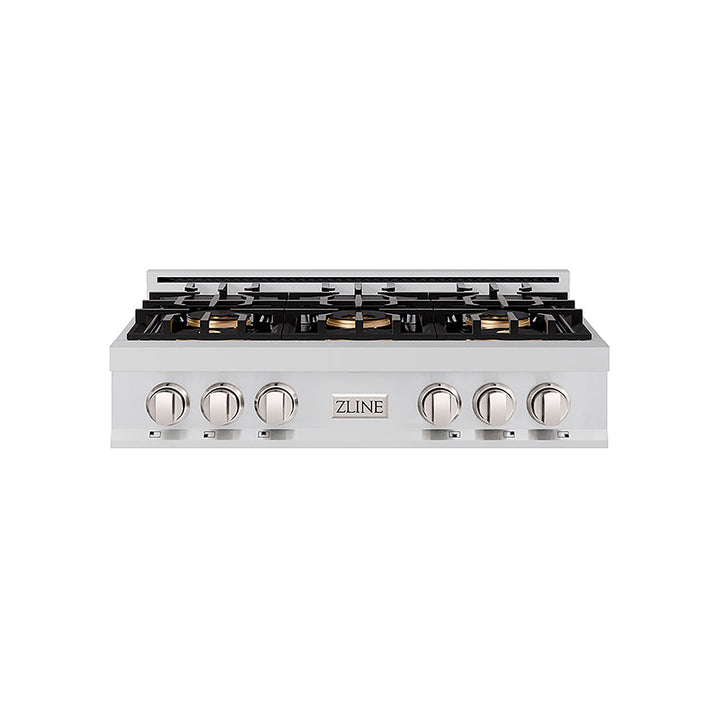 ZLINE 36 in. Classic Gas Rangetop with 6 Burner DuoPro™ Cooktop in Stainless Steel, Open Box-Excellent Condition