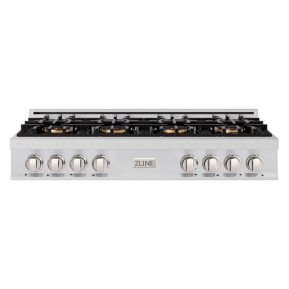 ZLINE 48 in. Classic Gas Rangetop with 8 Burner DuoPro™ Cooktop in Stainless Steel, Open Box-Excellent Condition