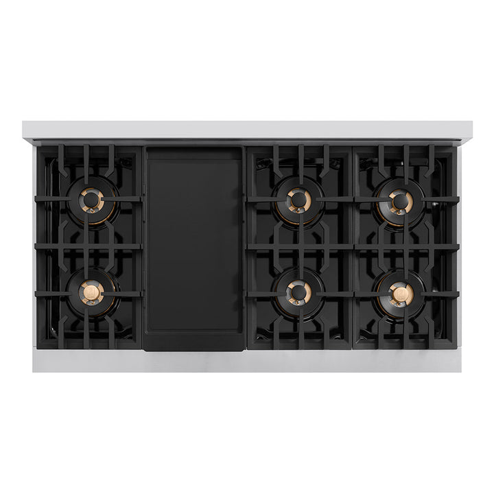 ZLINE 48 in. Classic Gas Rangetop with 8 Burner DuoPro™ Cooktop in Stainless Steel (PCRT48)