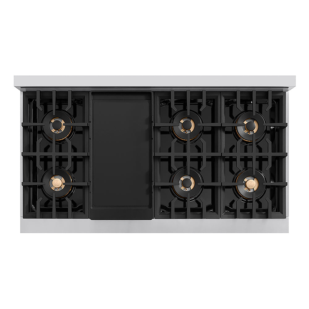 ZLINE 48 in. Classic Gas Rangetop with 8 Burner DuoPro™ Cooktop in Stainless Steel, Open Box-Excellent Condition