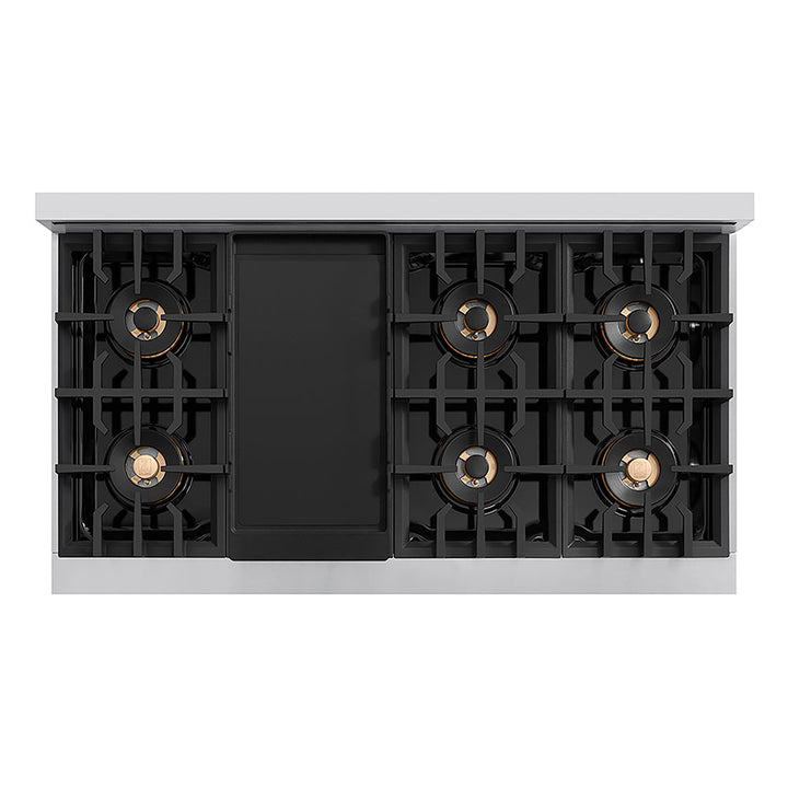 ZLINE 48 in. Classic Gas Rangetop with 8 Burner DuoPro™ Cooktop in Stainless Steel, Open Box-Excellent Condition