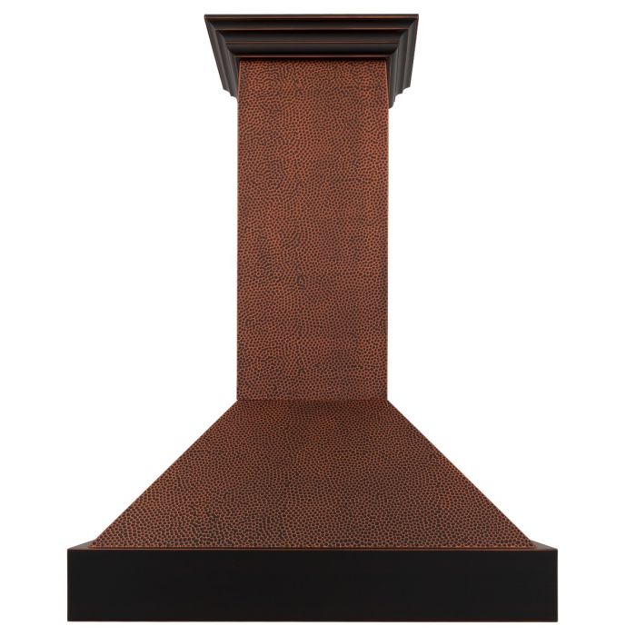 ZLINE 48 in. Hand-Hammered Copper Finish Wall Range Hood, 655-HBXXX-48