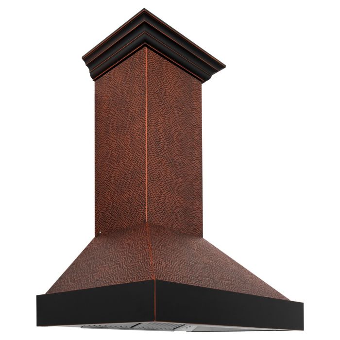 ZLINE 36 in. Hand-Hammered Copper Finish Wall Range Hood, 655-HBXXX-36