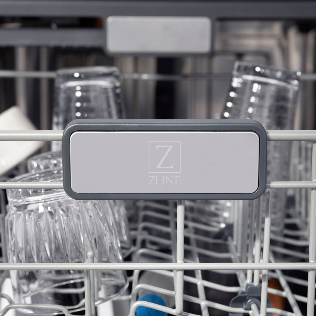 ZLINE 24 in. Monument Series 3rd Rack Top Touch Control Dishwasher with Stainless Steel Tub, 45dBa, Open Box-Good Condition
