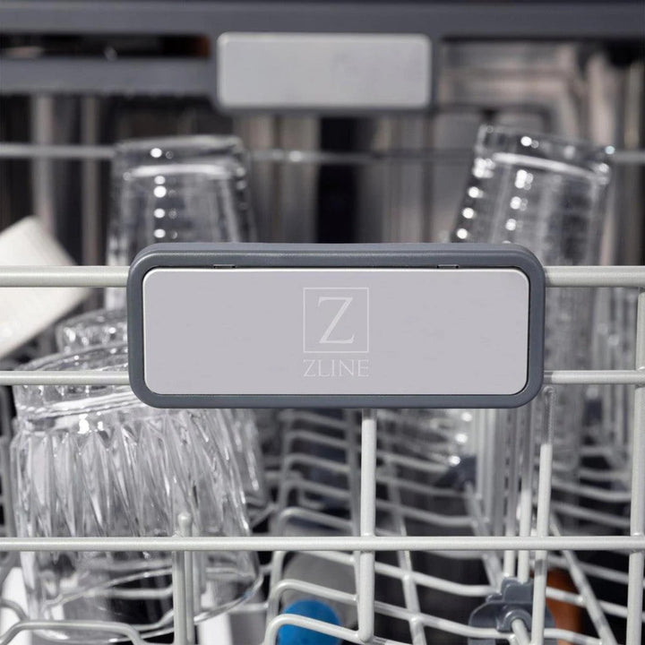 ZLINE Autograph Edition 30", 36", &amp; 48" Stainless Steel 4-Piece Kitchen Package with Polished Gold Accents—Dual Fuel Range, Wall Mount Range Hood, Dishwasher, and Refrigerator