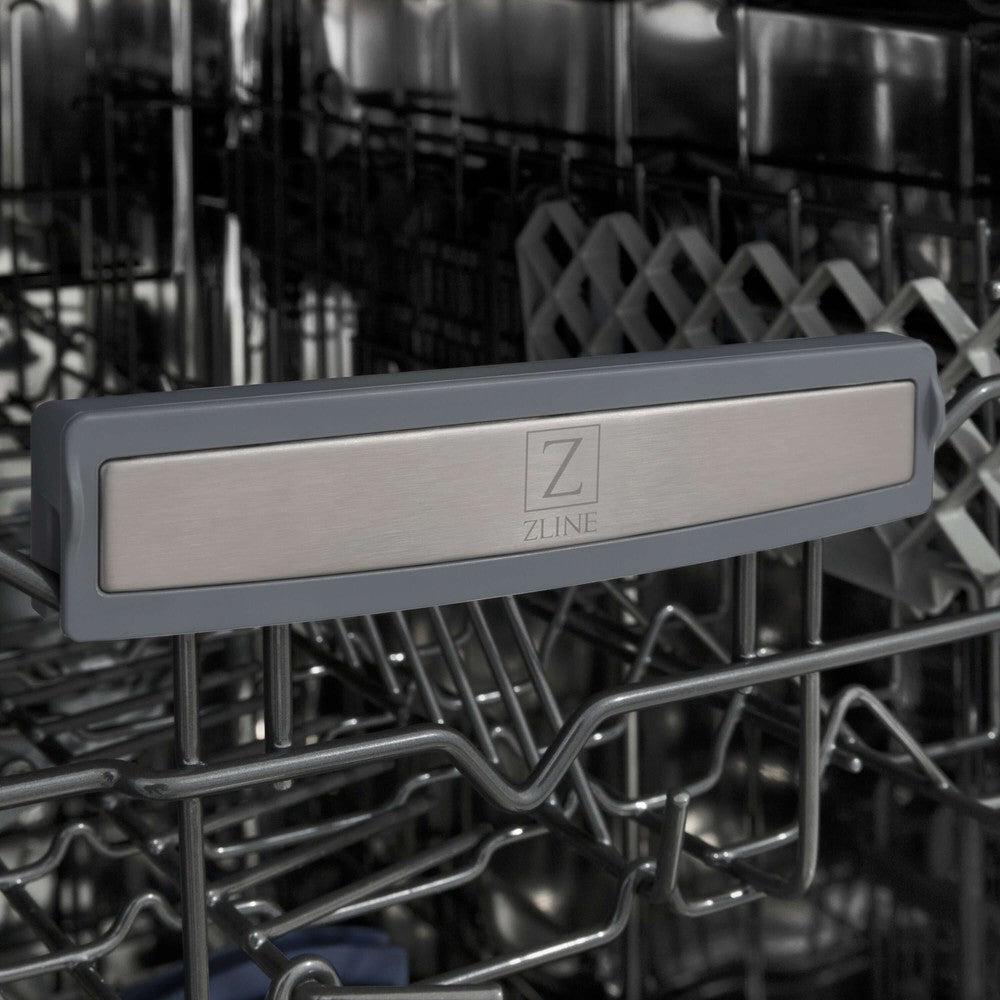 ZLINE 18 in. Tallac Series 3rd Rack Top Control Dishwasher in Custom Panel Ready with Stainless Steel Tub, 51dBa (DWV-18)
