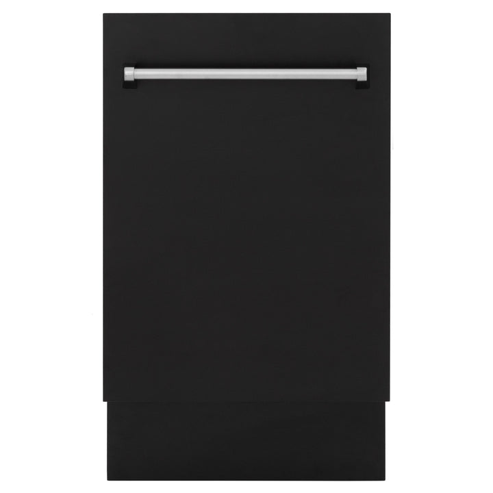 ZLINE 18 in. Top Control Tall Dishwasher in Matte Black with 3rd Rack, DWV-BLM-18