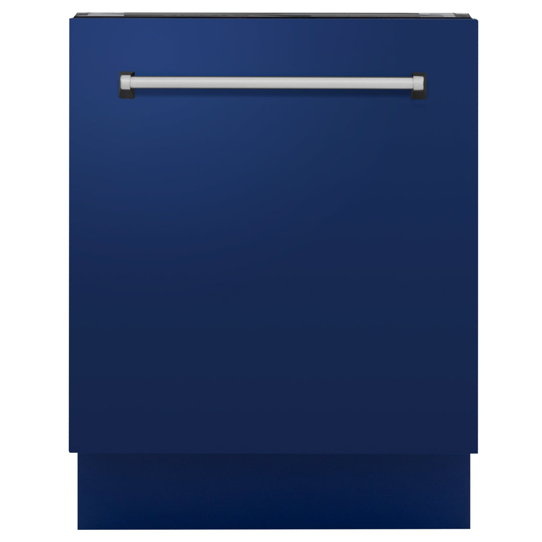 ZLINE 24 in. Top Control Tall Dishwasher in Blue Gloss with 3rd Rack, DWV-BG-24