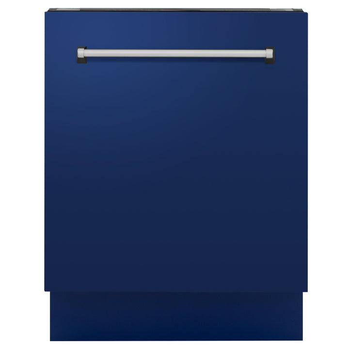 ZLINE 24 in. Top Control Tall Dishwasher in Blue Gloss with 3rd Rack, DWV-BG-24