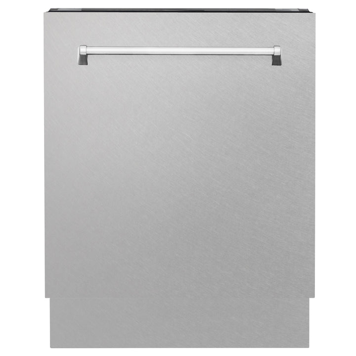 ZLINE 24 in. Top Control Tall Tub Dishwasher in DuraSnow® Stainless Steel and 3rd Rack, DWV-SN-24