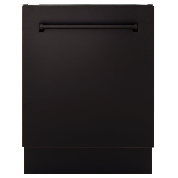 ZLINE 24 in. Top Control Tall Dishwasher in Oil Rubbed Bronze with 3rd Rack, DWV-ORB-24