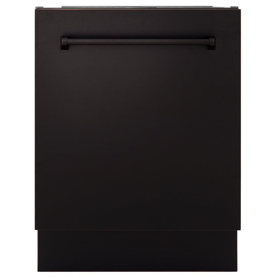 ZLINE 24" Top Control Tall Tub Dishwasher in Custom Panel Ready ORB