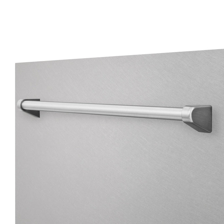 ZLINE 36 in. Kitchen Package with Satin Stainless Dual Fuel Range, Ducted Vent Range Hood and Tall Tub Dishwasher (3KP-RASRH36-DWV)