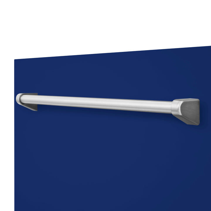ZLINE 24" Monument Dishwasher Panel in Blue Gloss with Traditional Handle (DPMT-BG-24)