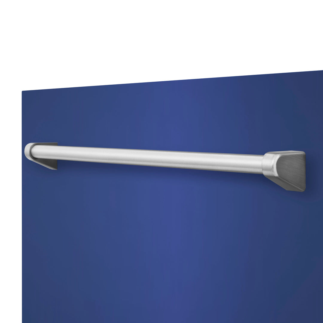 ZLINE 24" Monument Dishwasher Panel in Blue Matte with Traditional Handle (DPMT-BM-24)