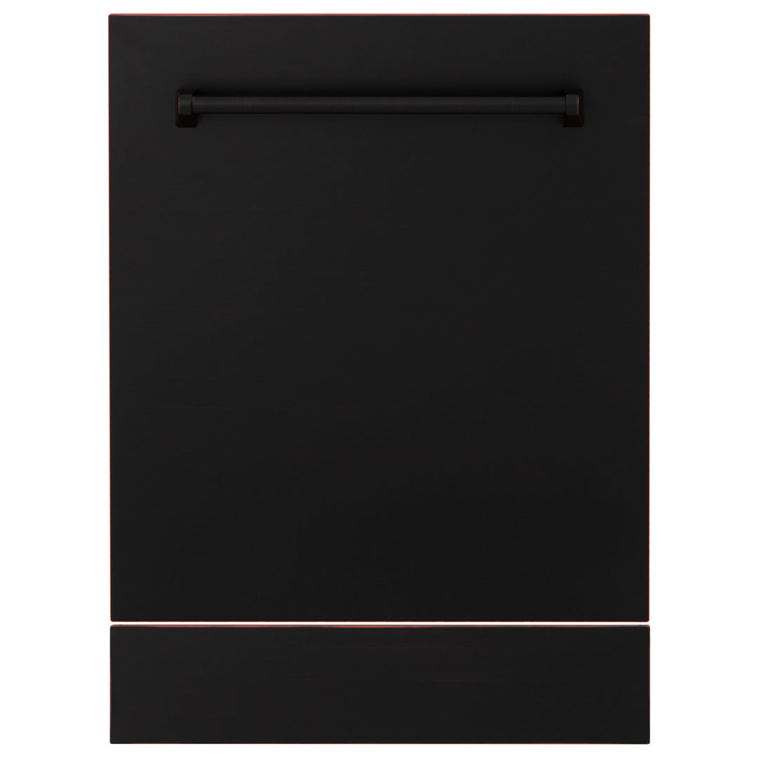 ZLINE 24" Tallac Dishwasher Panel in Oil Rubbed Bronze with Traditional Handle (DPV-ORB-24)