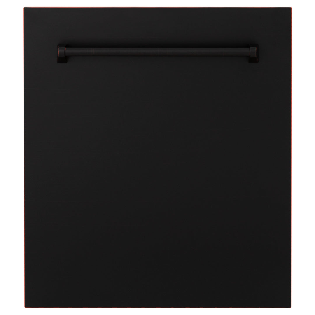 ZLINE 18" Tallac Dishwasher Panel in Oil Rubbed Bronze with Traditional Handle (DPV-ORB-18)
