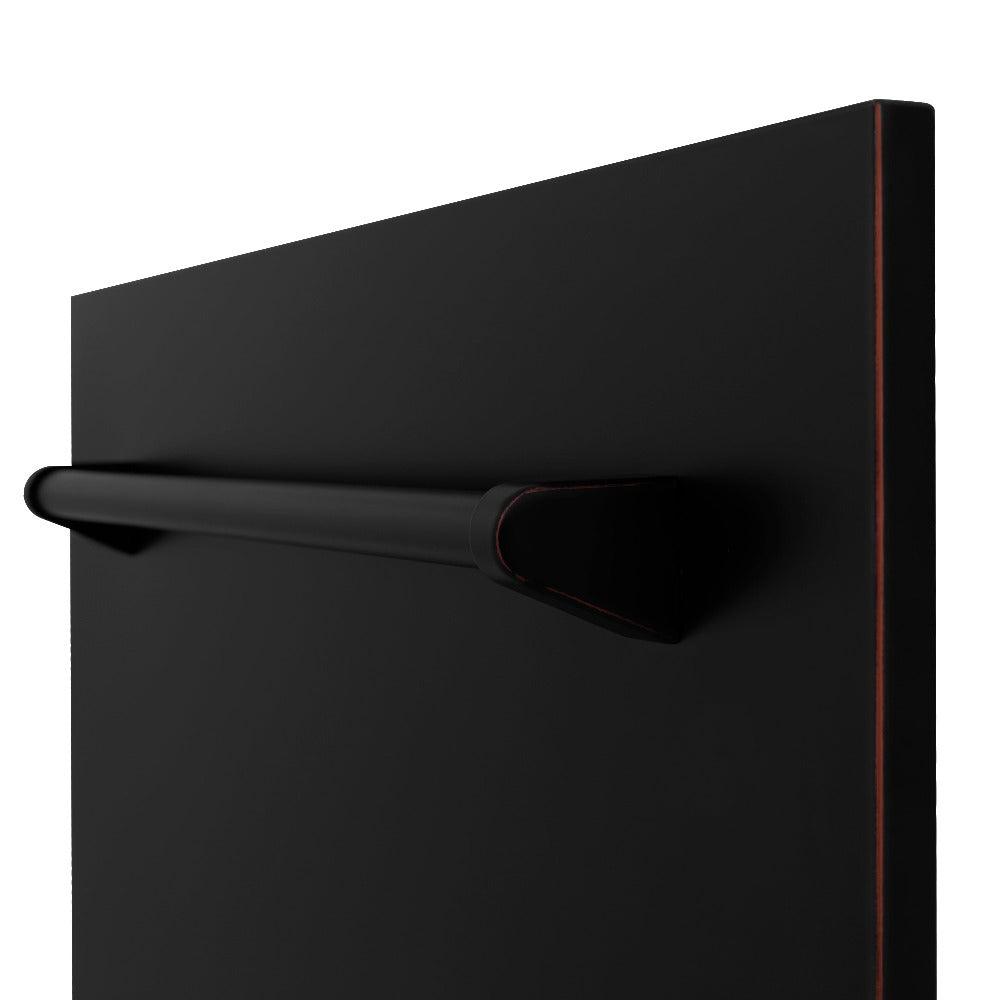 ZLINE 24 in. Tallac Series 3rd Rack Dishwasher with Oil-Rubbed Bronze Panel and Traditional Handle, 51dBa (DWV-ORB-24)