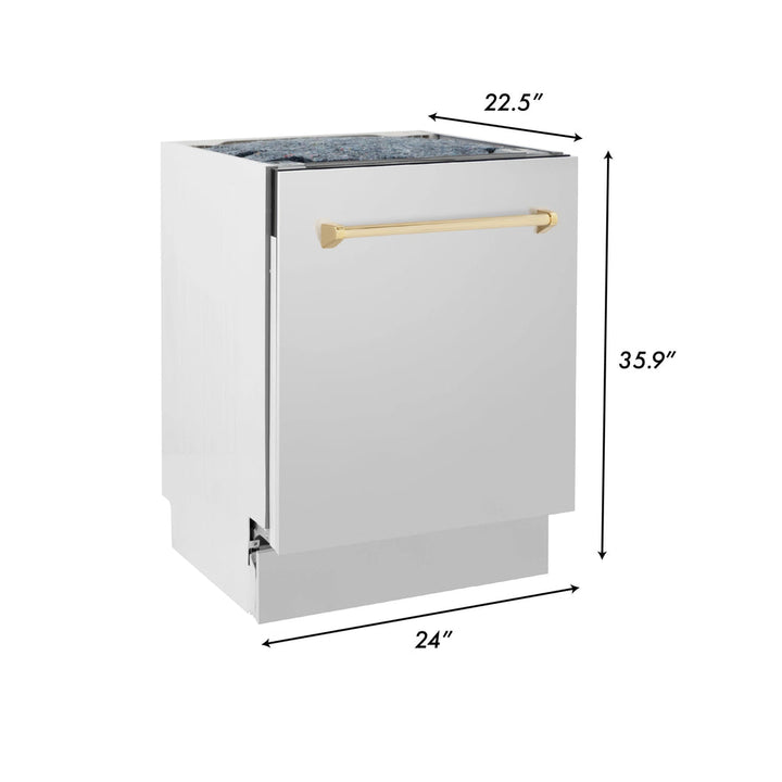 ZLINE 30" 3 Piece Stainless Fuel Range w/ Range Hood &amp; Dishwasher