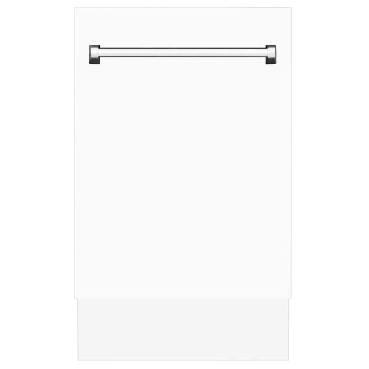 ZLINE 18 in. Tallac Series 3rd Rack Top Control Dishwasher with White Matte Panel, 51dBa (DWV-WM-18)