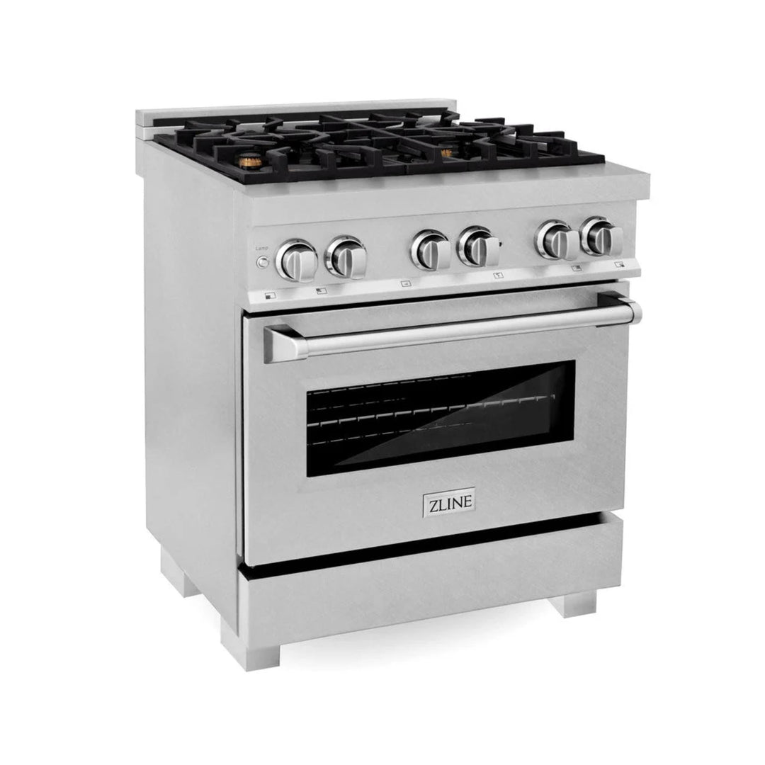 ZLINE Legacy Dual Fuel Ranges in Satin Stainless Steel with Brass Burners &amp; Griddle – 30", 36", &amp; 48"