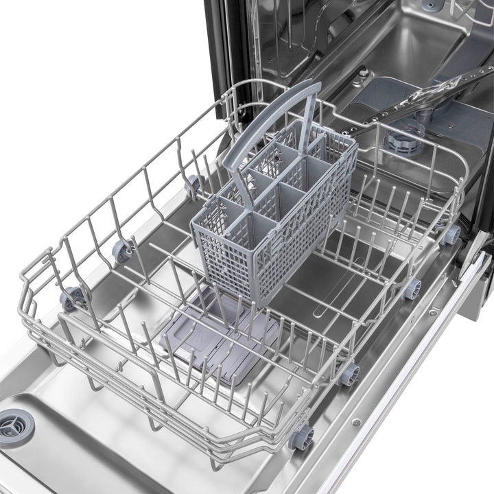 ZLINE 18 in. Top Control Dishwasher in DuraSnow® Stainless Steel with Stainless Steel Tub, DW-SN-18