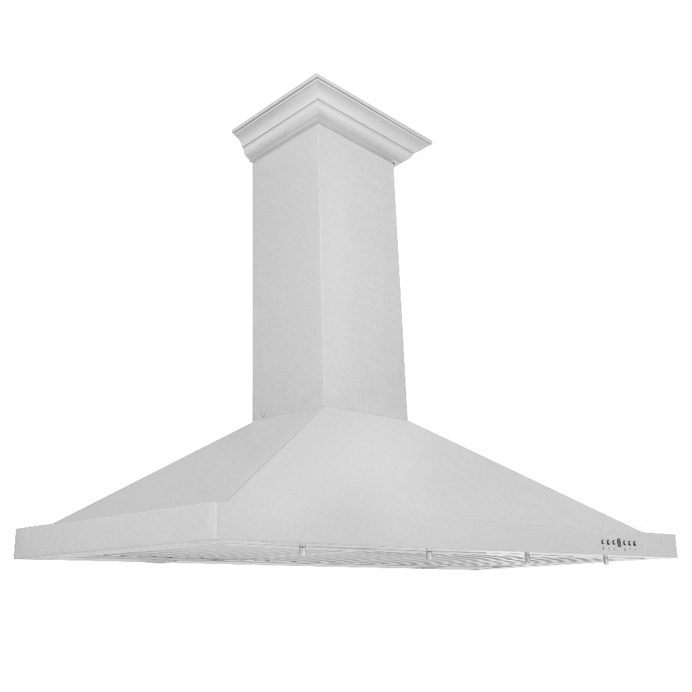 ZLINE Kitchen Package with 48 in. Satin Stainless Steel Rangetop and Convertible Range Hood