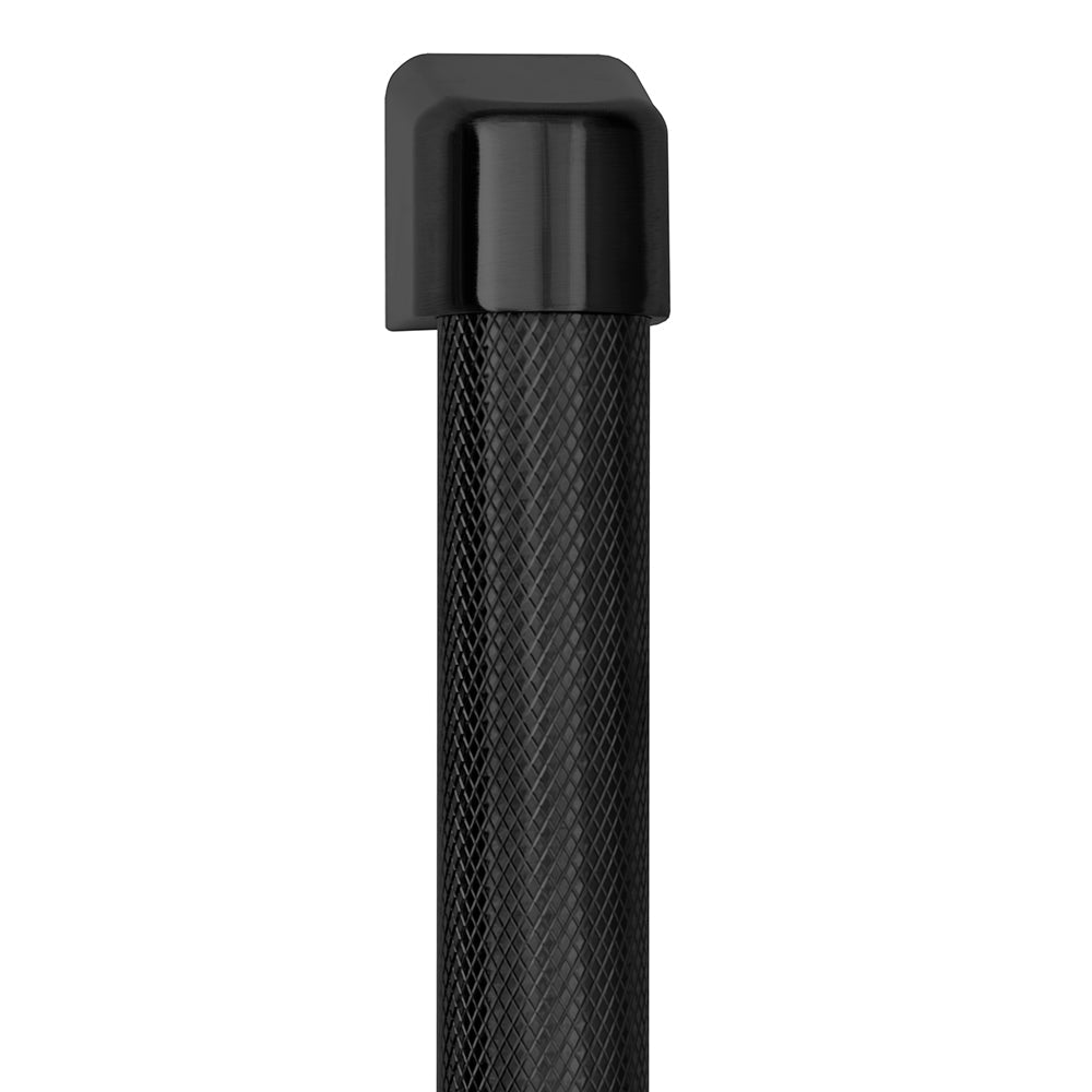 ZLINE 36 in. Freestanding French Door Refrigerator Helix Handles (Set of 4) in Black Stainless Steel (RFMHZ-36-K-BS)