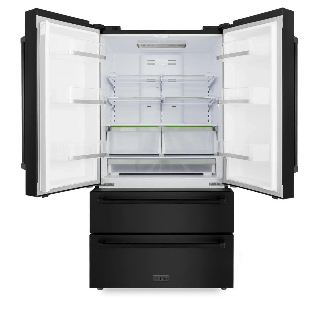 ZLINE 36" 22.5 cu. ft Freestanding French Door Refrigerator with Ice Maker