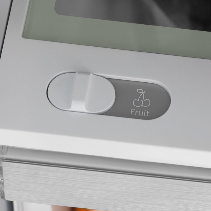 ZLINE Autograph Edition 36 in. 22.5 cu. ft. Counter-Depth French Door Refrigerator with Ice Maker in Fingerprint-Resistant Stainless Steel with Champagne Bronze Modern Handles (RFMZ-36-FCB)