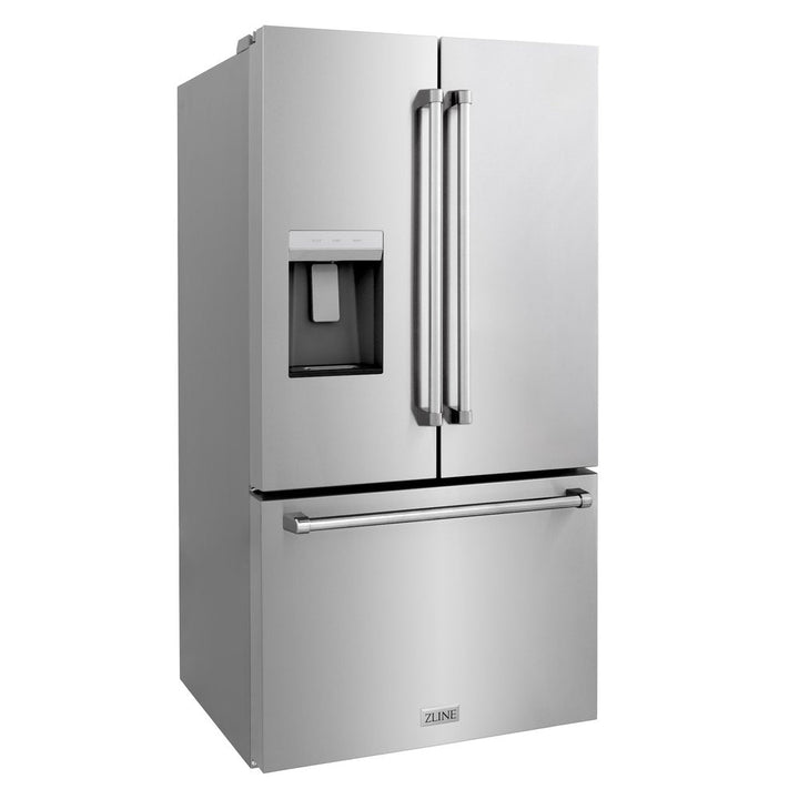 ZLINE 36" 28.9 cu. ft. Standard-Depth Refrigerator with Water Dispenser, Dual Ice Maker in Stainless Steel