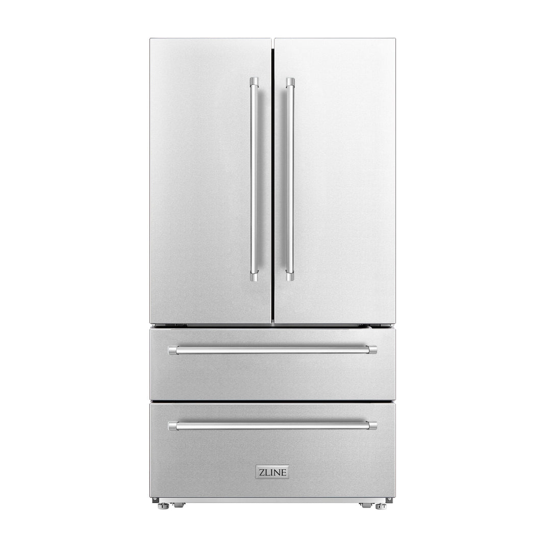 ZLINE - 36" Built-in French Door Refrigerator Ice Maker 22.5 cu. ft.