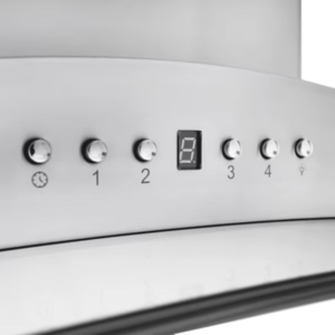 ZLINE CrownSound GL9iCRN-BT Series Convertible Island Mount Range Hood with Built-in Bluetooth Speakers