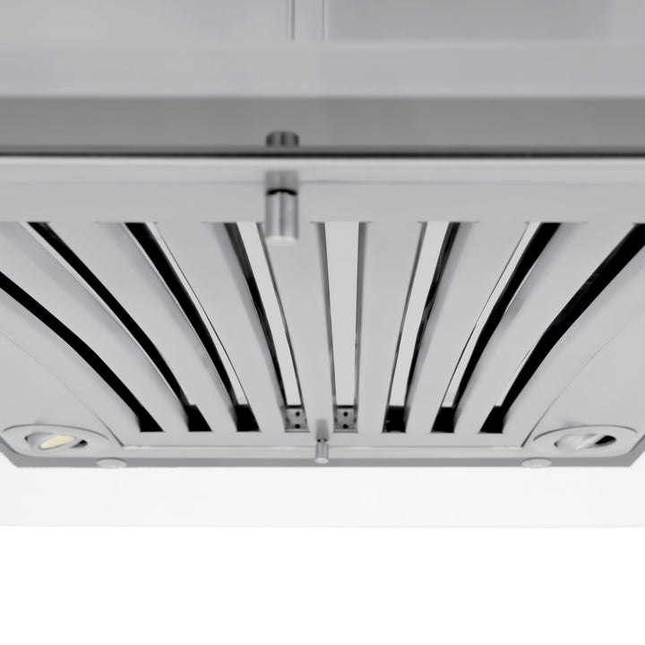 ZLINE 36" Convertible Vent Island Mount Range Hood in Stainless Steel &amp; Glass (GL9i-36)