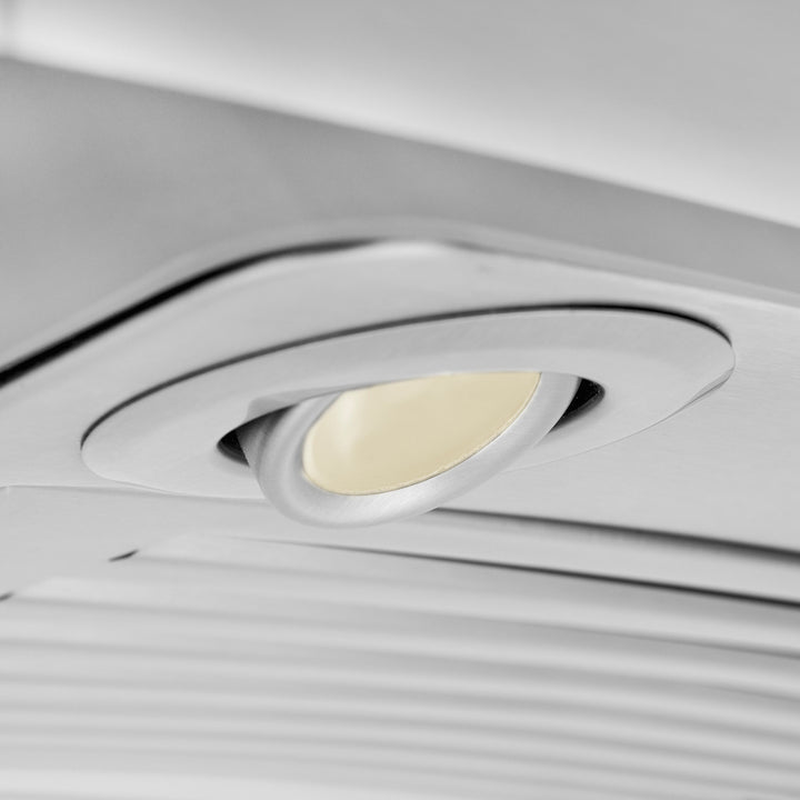 ZLINE 36" Convertible Vent Island Mount Range Hood in Stainless Steel &amp; Glass (GL9i-36)