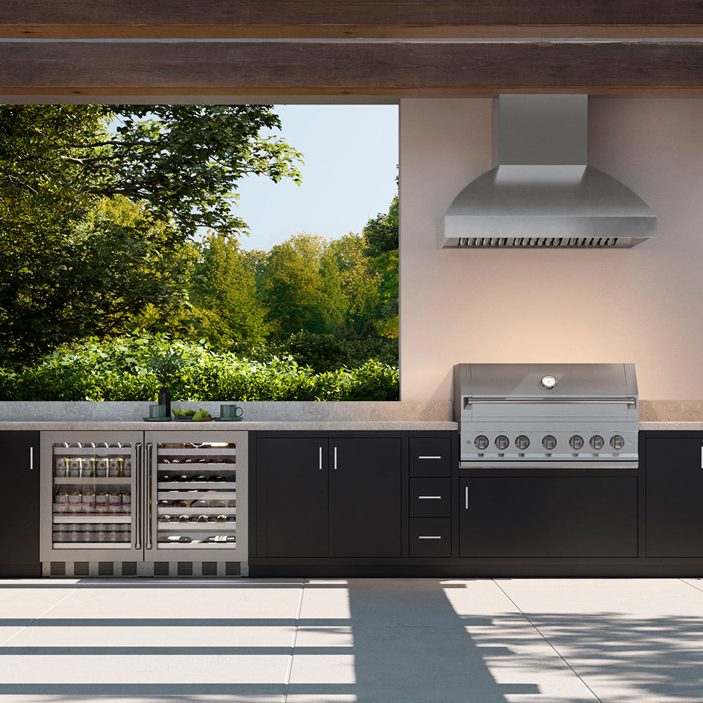 ZLINE 48 in. Wall Mount Outdoor Grill Hood (GOW2-48)