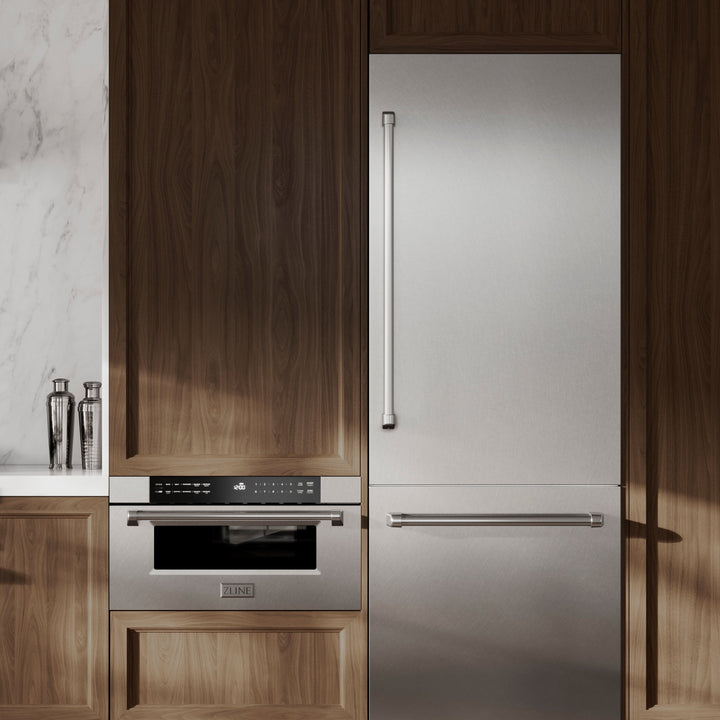 ZLINE 30 in 1.2 cu. ft. Built-in Microwave Drawer in Satin Stainless Steel, Open Box-Excellent Condition
