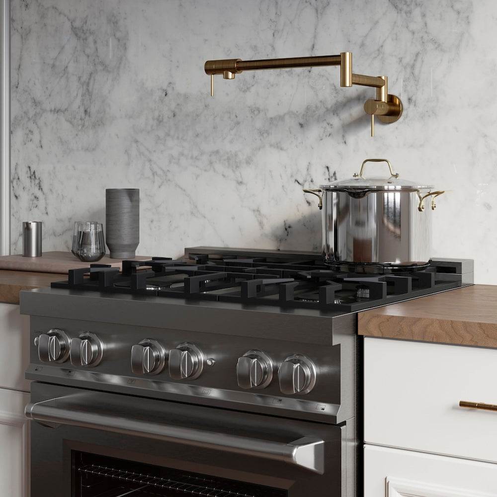 ZLINE Autograph Edition Gemini Pot Filler in Polished Gold (GEM-FPF-PG)
