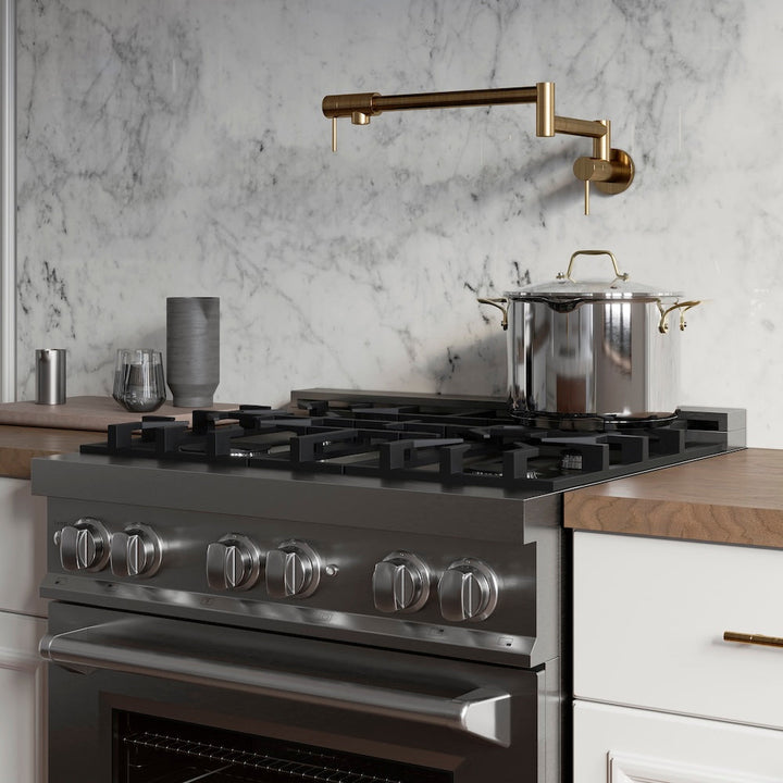 ZLINE Autograph Edition Gemini Pot Filler in Polished Gold (GEM-FPF-PG)