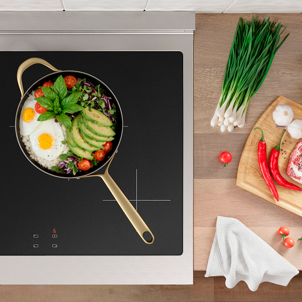 ZLINE 30 in. 4.2 cu. ft. Paramount Induction Range with 4 Element Cooktop and Electric Convection Oven in Stainless Steel, Open Box-Excellent Condition