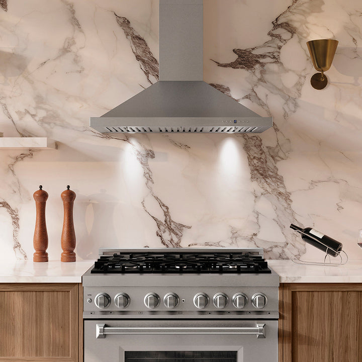 ZLINE 36 in. Convertible Vent Wall Mount Range Hood in Stainless Steel (KB-36)