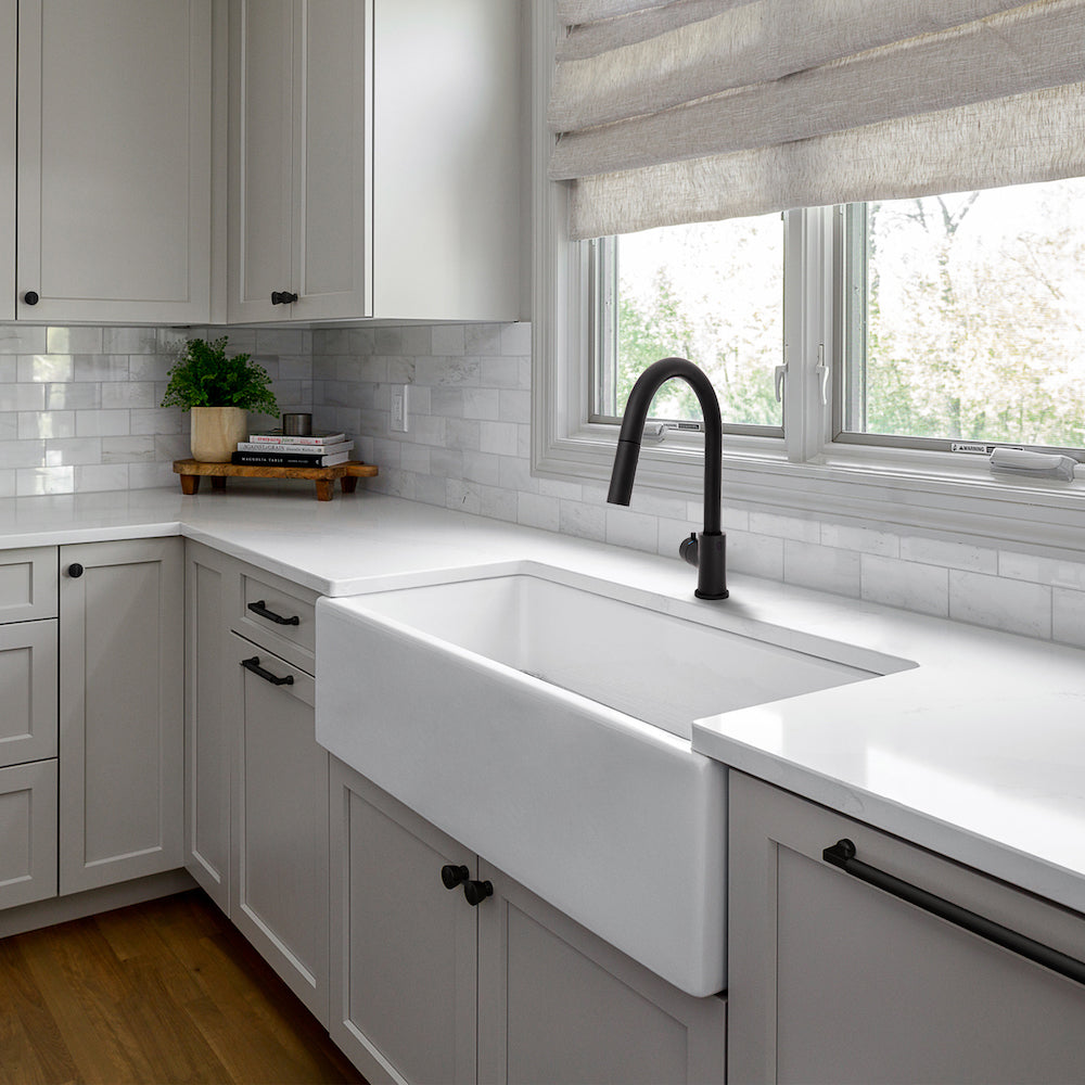 ZLINE Autograph Edition Gemini Touchless Kitchen Faucet in Matte Black (GEM-KFS-MB)