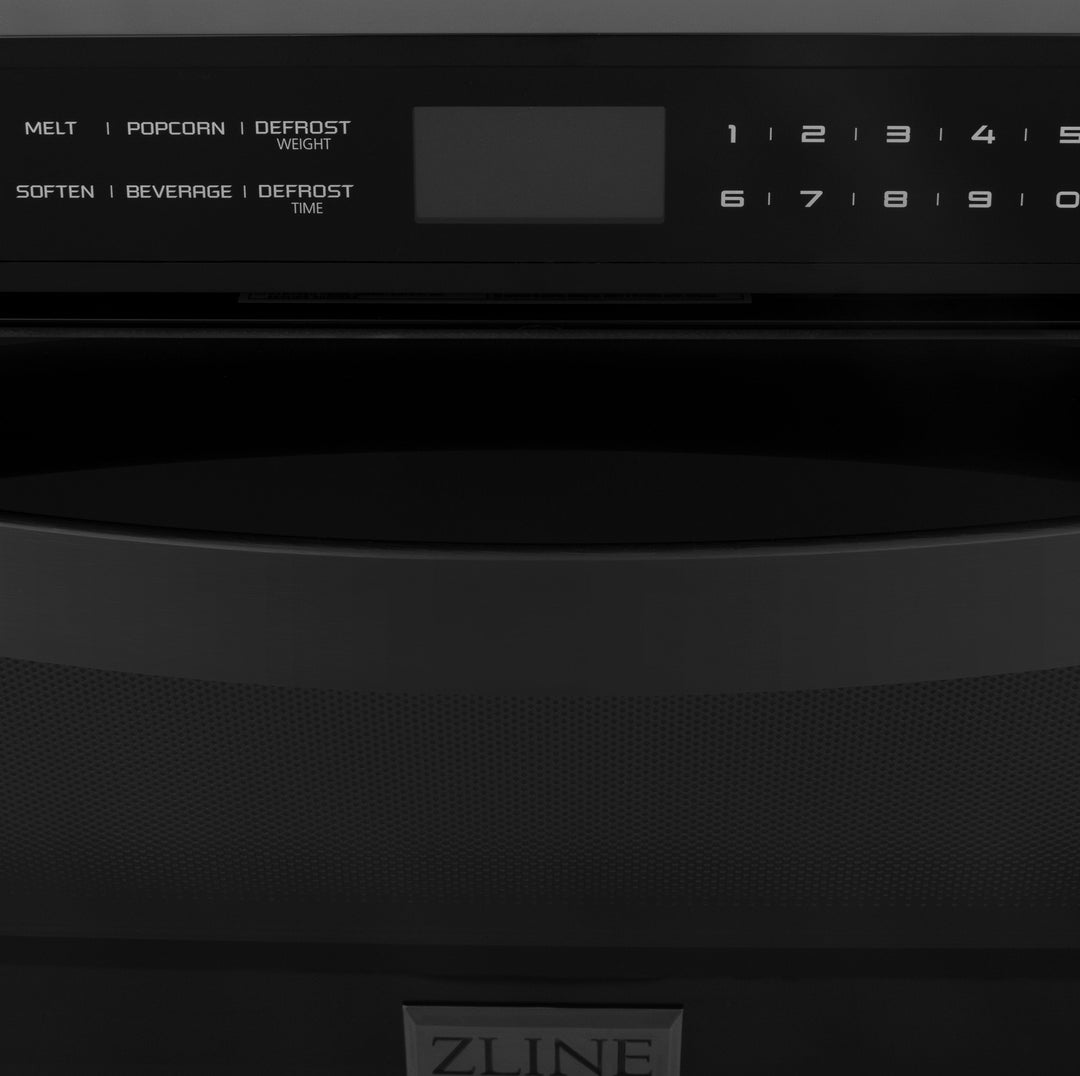 ZLINE 24" Built-in Convection Microwave Oven in Black Stainless Steel