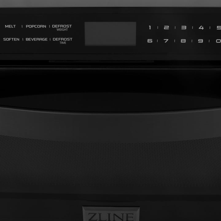 ZLINE 24" Built-in Convection Microwave Oven in Black Stainless Steel