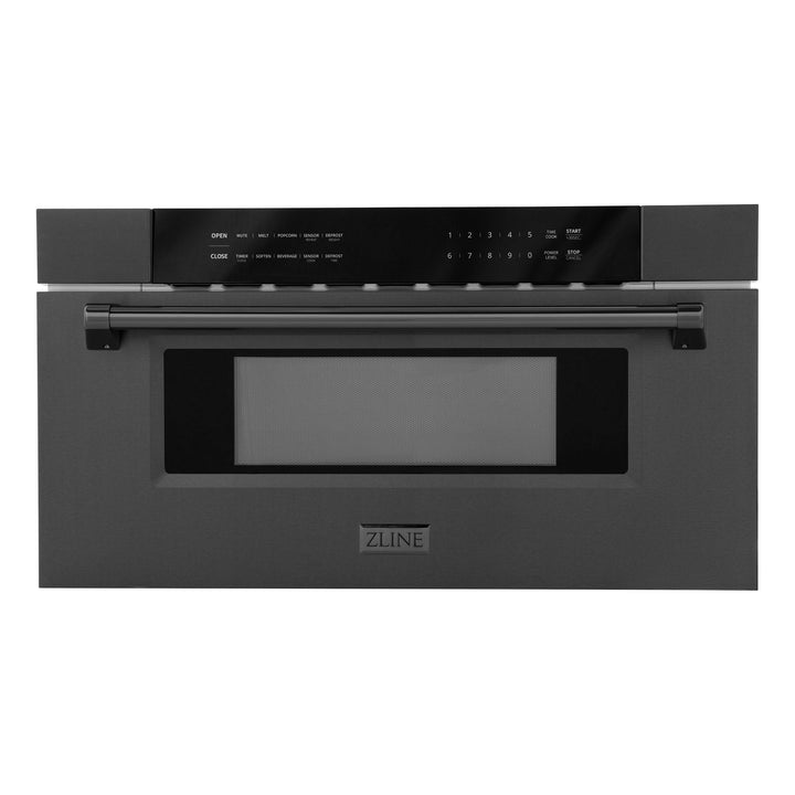 ZLINE 30" Built-in Microwave Drawer in Black Stainless Steel 1.2 cu. ft.