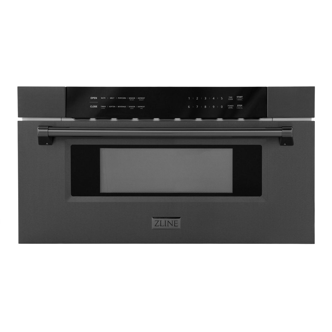 ZLINE 30" Built-in Microwave Drawer in Black Stainless Steel 1.2 cu. ft.